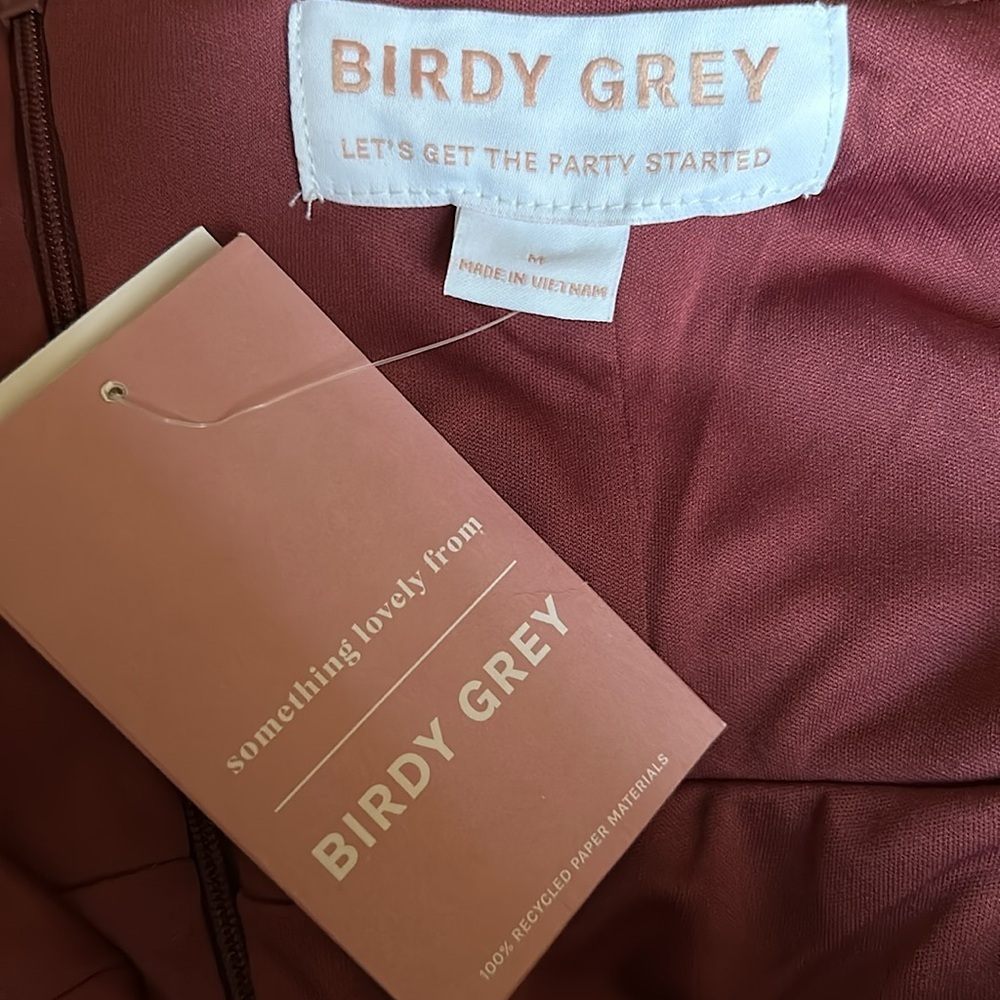 BIRDY GREY ASH DRESS, SIZE M, CREPE ROSEWOOD, NWT - Picture 7 of 7